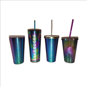 Starbucks (2023 Edition) Oil Slick Rainbow Tumblers x4
